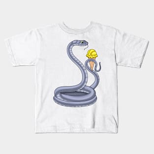 Snake Waffle ice cream Kids T-Shirt